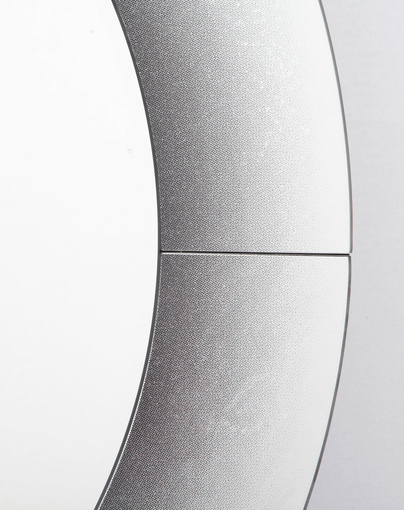 Dar Lighting 002RAG90 Ragusa Round Black Fade Mirror 90cm