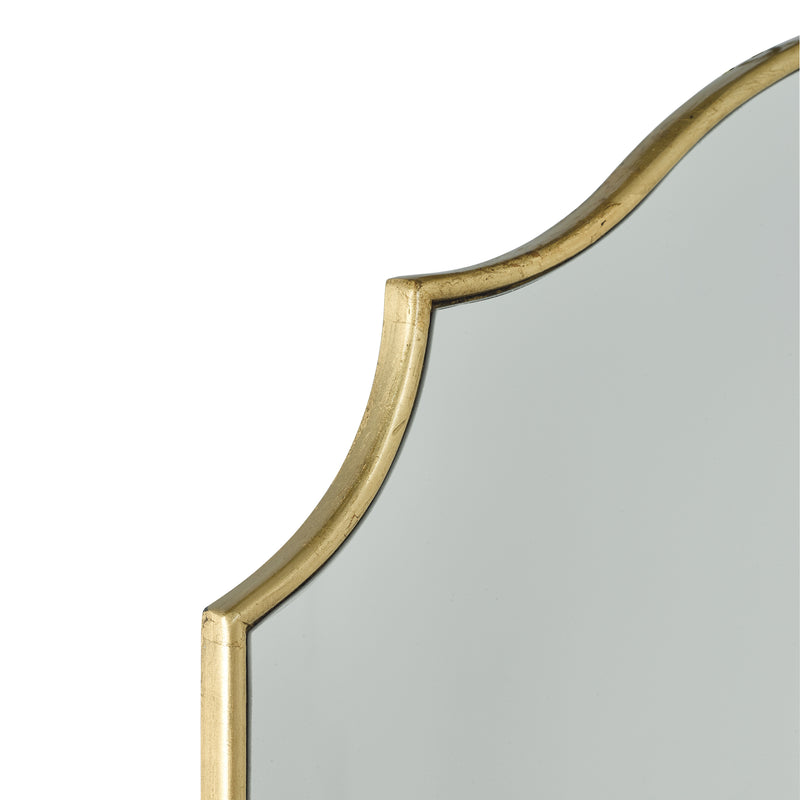Dar Lighting Ruggiero Rectangle Mirror With Gold Foil Detail 70 x 50cm • 002RUG7050
