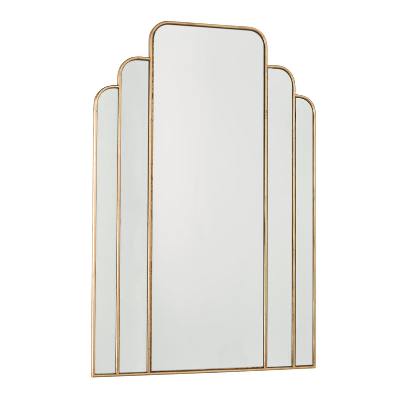 Dar Lighting Skovgaard Rectangle Mirror With Gold Detail 90 x 60cm • 002SKO9060