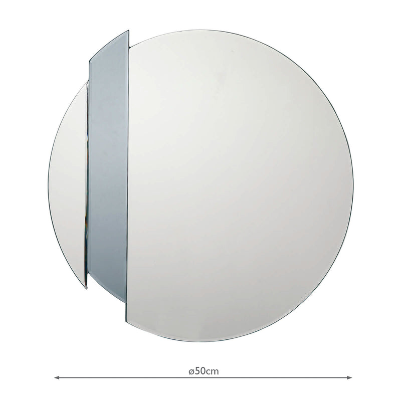 Dar Lighting Yulia Silver And Smoked Mirror 50cm • 002YUL50