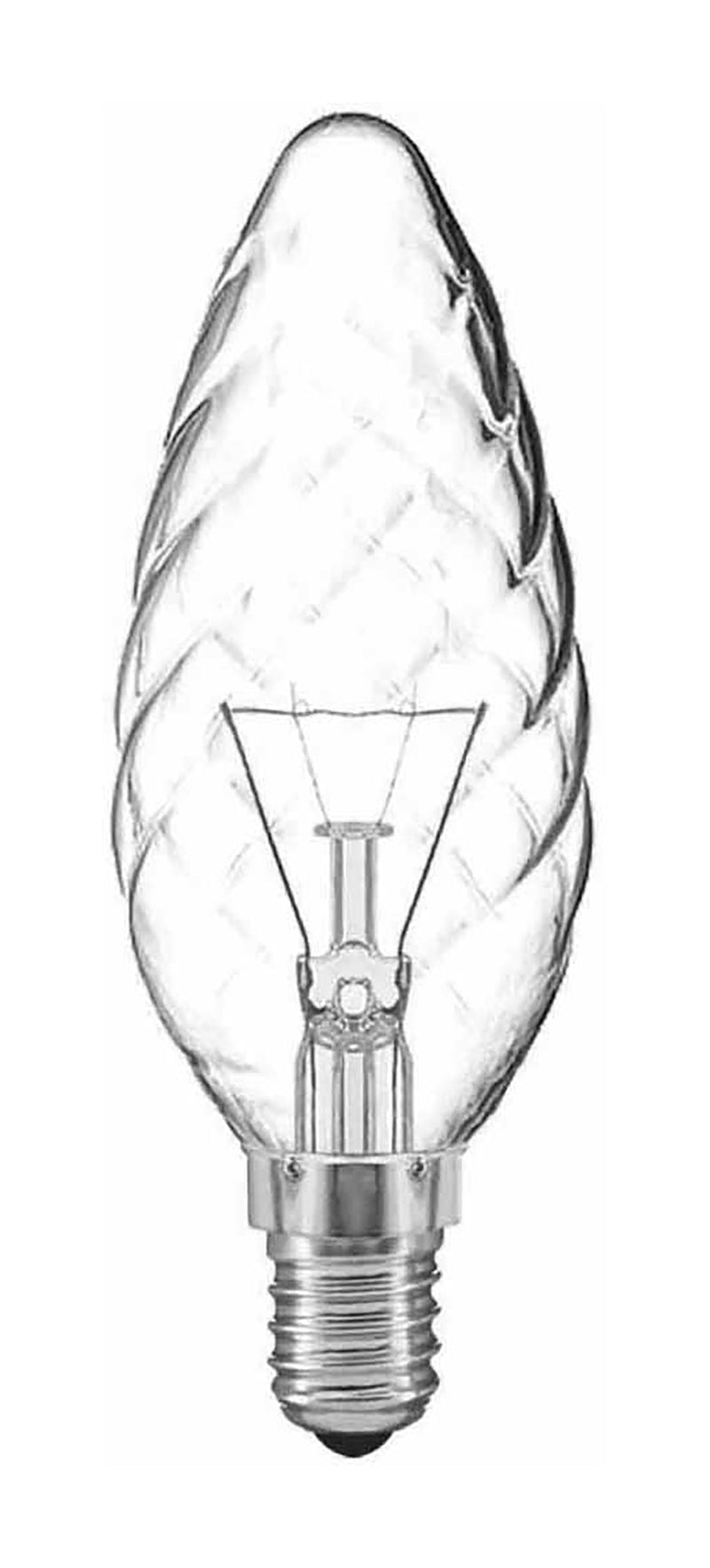 Luxram  Candle 45mm Twisted Clear E14 40W  • 025014040