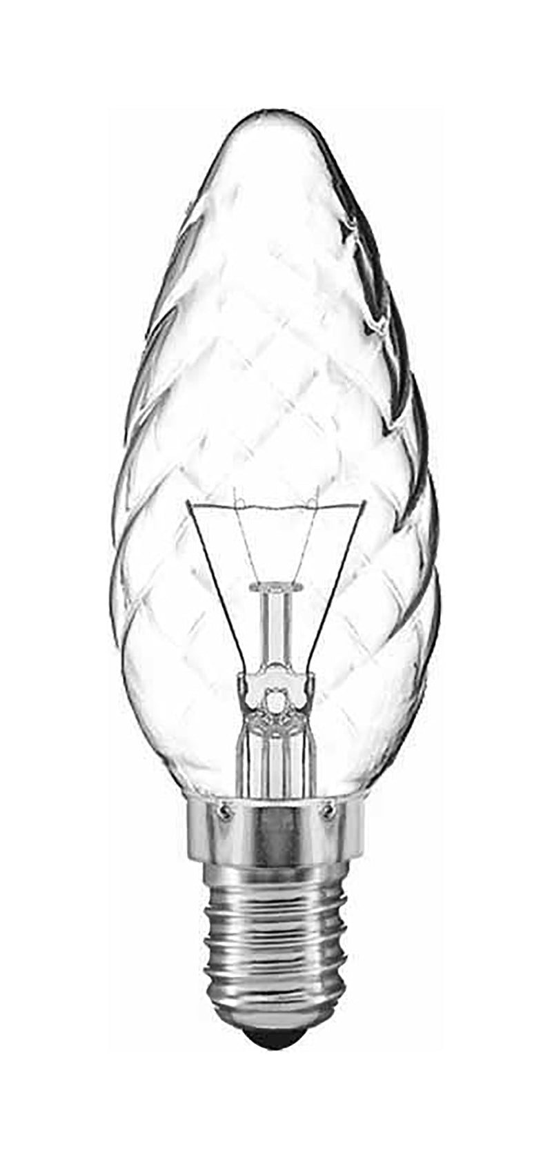 Luxram  Candle 35mm Twisted E14  Clear 60W Incandescent/T  • 028414060