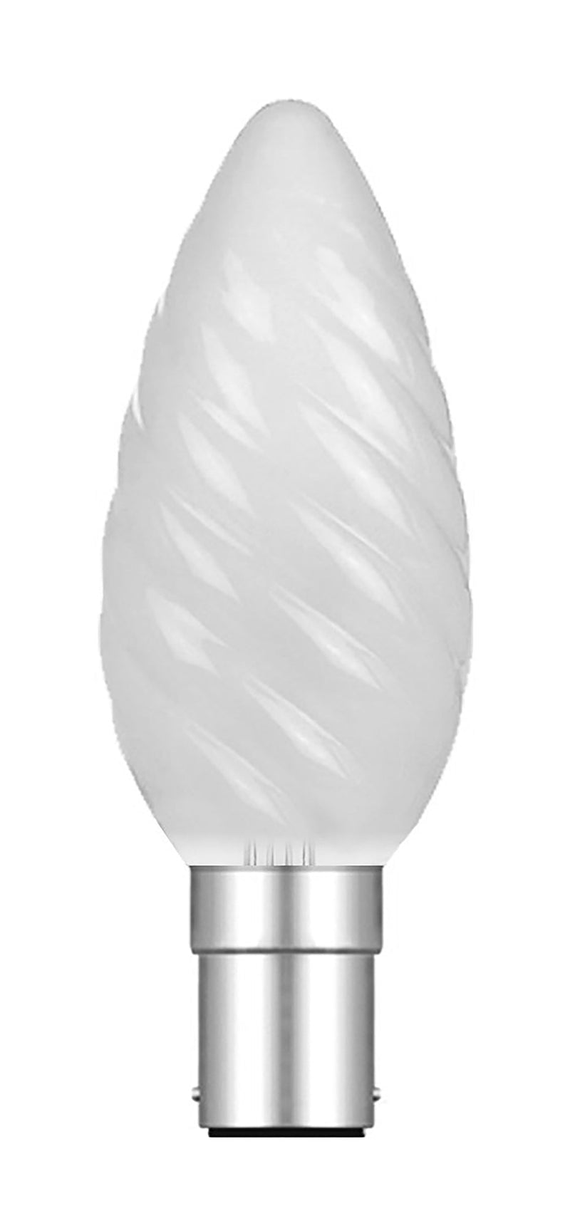Luxram  Candle 35mm Twisted B15D Frosted 25W Incandescent/T  • 028615025