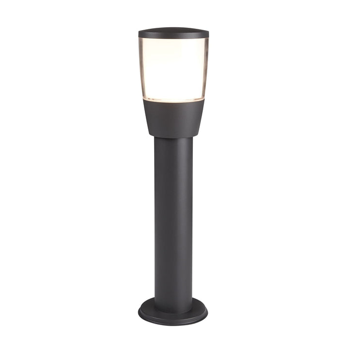 Searchlight Tucson Outdoor 1Lt Post (45Cm Height), Dark Grey, Clear/White Shade • 0598-450GY