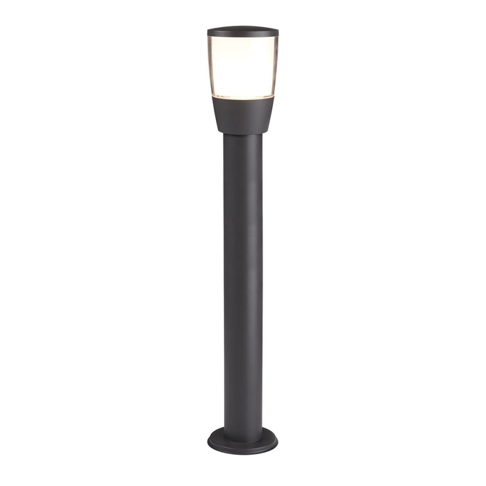 Searchlight Tucson  Outdoor 1Lt Post (90Cm Height), Dark Grey, Clear/White Shade • 0598-900GY