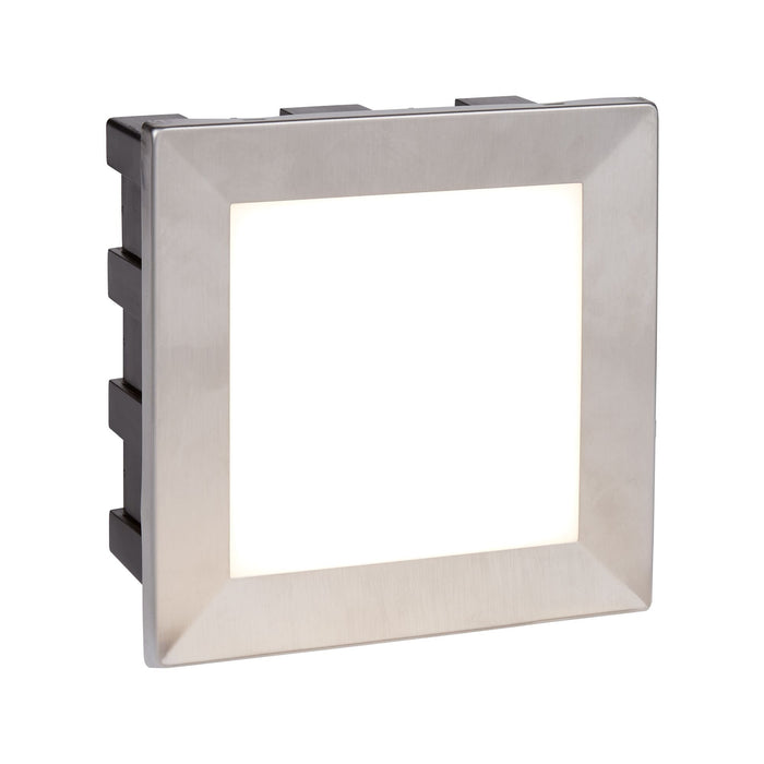 Searchlight Ankle Led Indoor/Outdoor Recessed Square, Stainless Steel, Opal White Diffuser • 0763