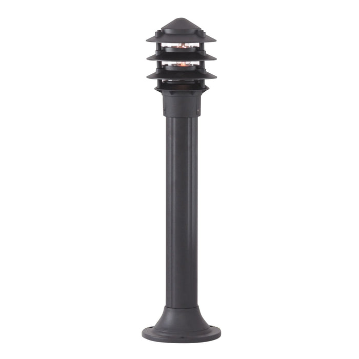 Searchlight Outdoor Posts Lamp/Bollard/Black Pagoda 73Cm Aluminium • 1076-730