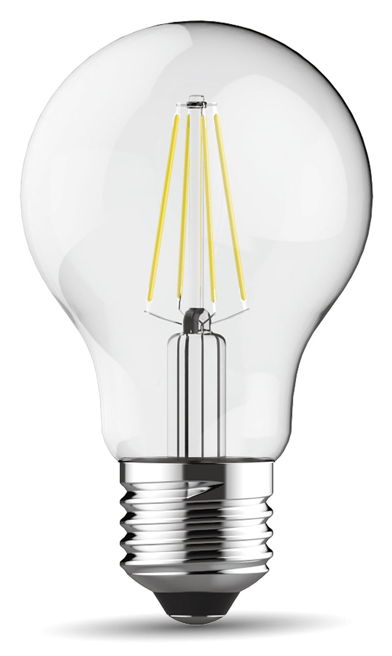 Luxram Value Classic LED GLS E27 Dimmable 6.5W Cool White 6000K, 806lm, Clear Finish, 3yrs Warranty  • 1410114