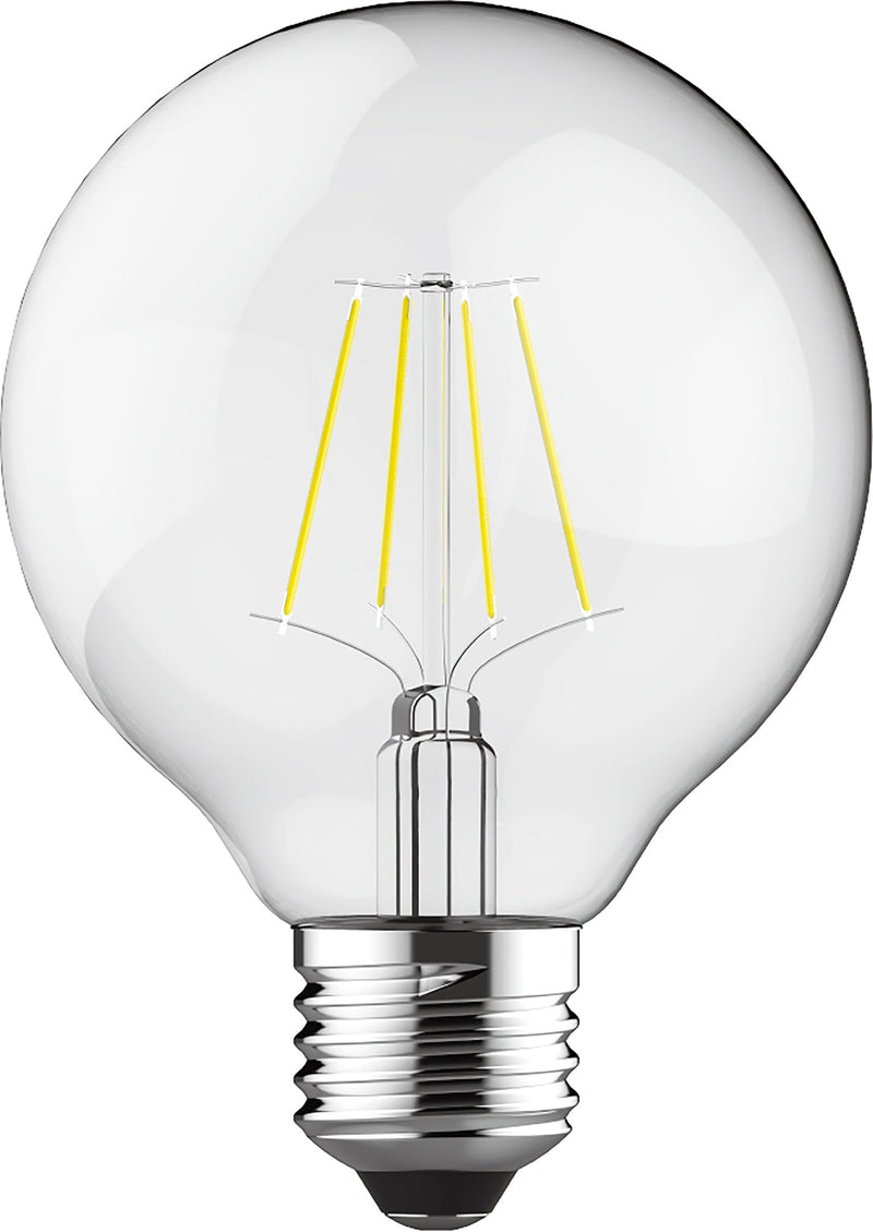 Luxram Classic LED Globe 80mm E27 6.5W 2700K Warm White 806lm Dimmable Clear Finish 3yrs Warranty • 1411071