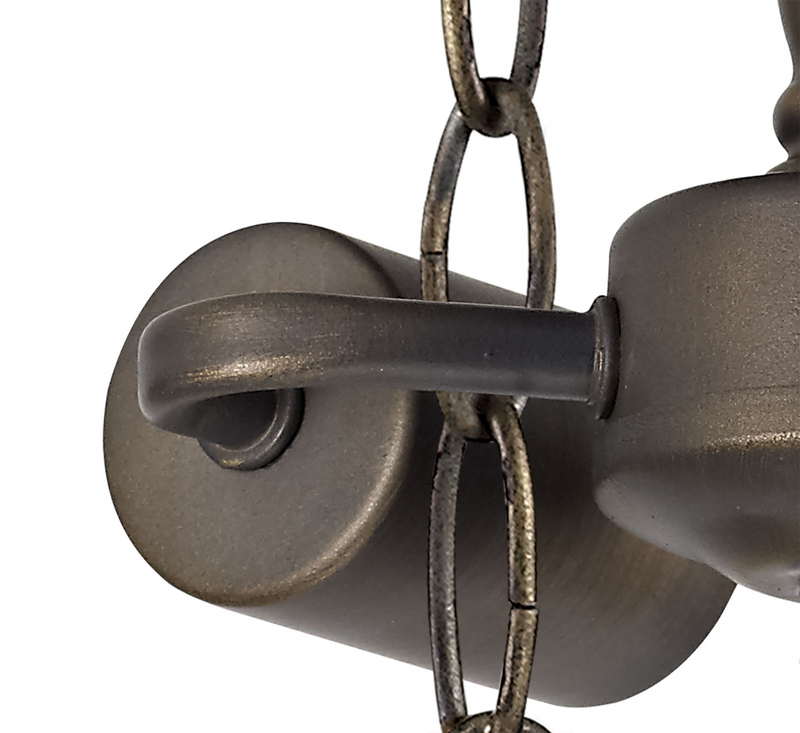 Regal Lighting SL-2010 2 Light Semi Flush Ceiling Fitting Only Aged Antique Brass