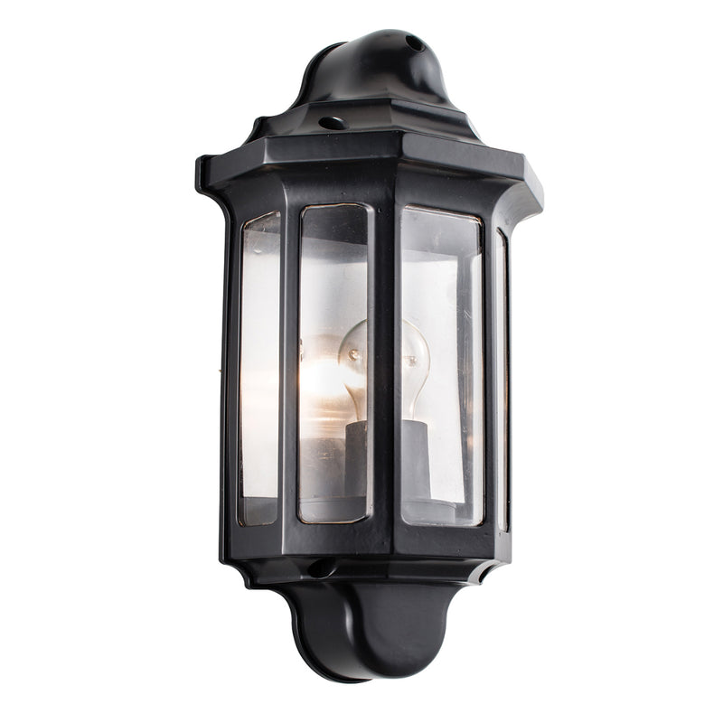Endon Lighting 1818S Traditional Single Light Black Outdoor Wall Light