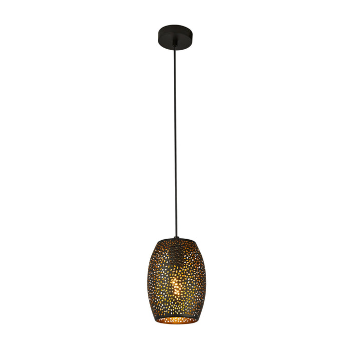 Searchlight Laser 1Lt Pendant, Black And Gold • 19231-1BGO