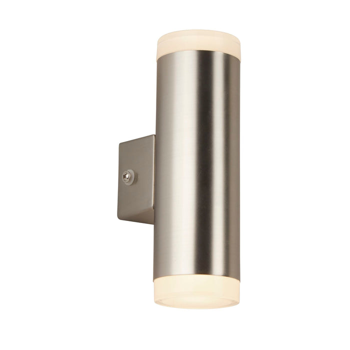 Searchlight Led Outdoor 2Lt  & Porch Wall Light, Satin Silver • 2100SN
