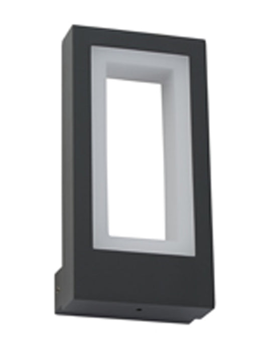 Searchlight Outdoor Led Wall/Porch Light - Dark Grey With Frosted Diffuser • 2143GY