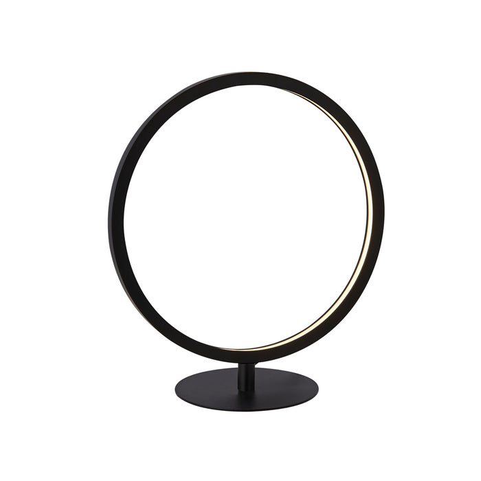 Searchlight Cirque 1Lt Led Ring Table Lamp, Matt Black • 25771-1BK