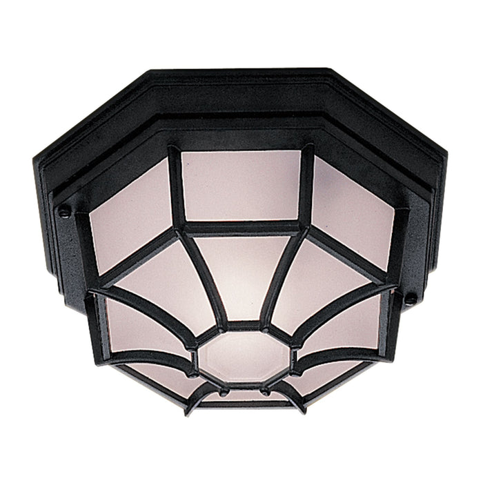 Searchlight Outdoor & Porch - Black Flush Light • 2942BK