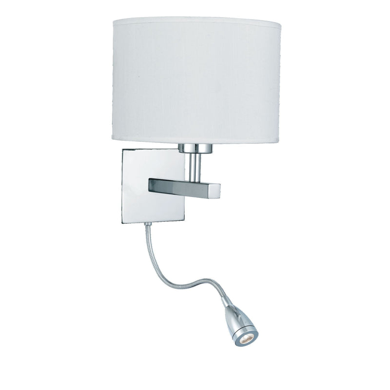 Searchlight Hotel Wall Light - Dual Arm Cc - Led Flexi Arm • 3550CC