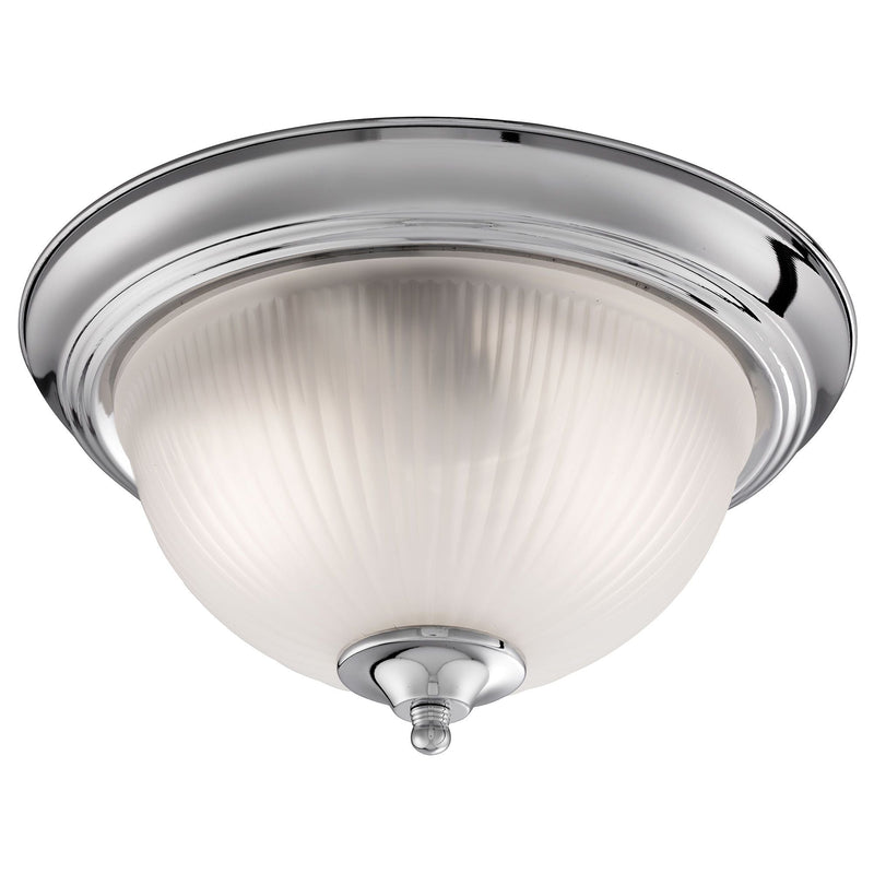Searchlight American Diner - 2Lt Ip44 Ceiling Flush, Chrome, Acid Glass • 4042