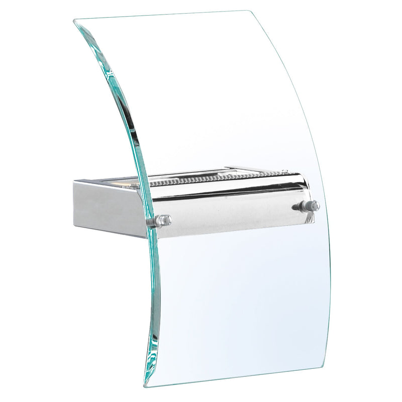 Searchlight Corridor Wall Bracket Led, Bevelled Curved Glass, Chrome • 4115-LED
