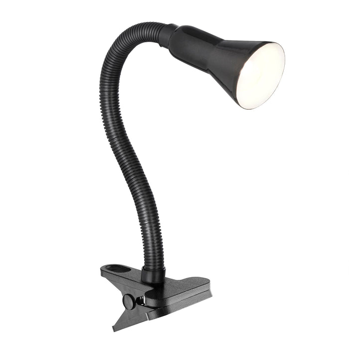 Searchlight Desk Partners - Black Flex Clip Task Lamp • 4122BK