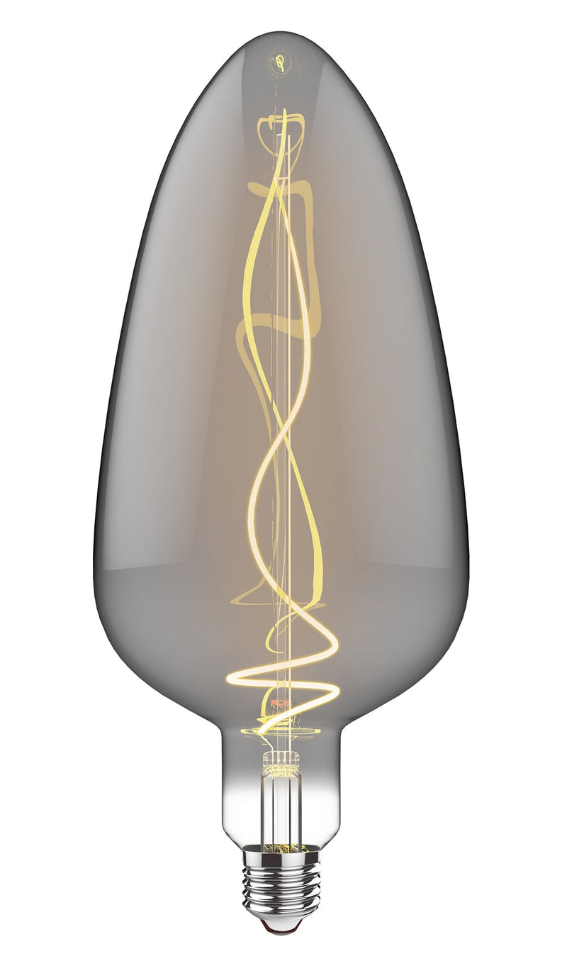 Luxram Classic Style LED Type G E27 Dimmable 220-240V 4W 2100K, 120lm, Smoke Finish, 3yrs Warranty  • 4300141