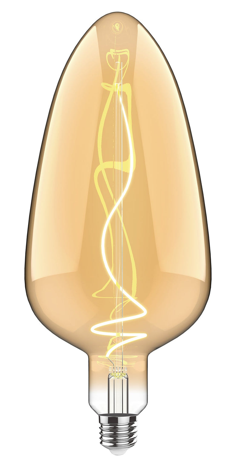 Luxram Classic Style LED Type G E27 Dimmable 220-240V 4W 2100K, 200lm, Amber Finish, 3yrs Warranty  • 4300152