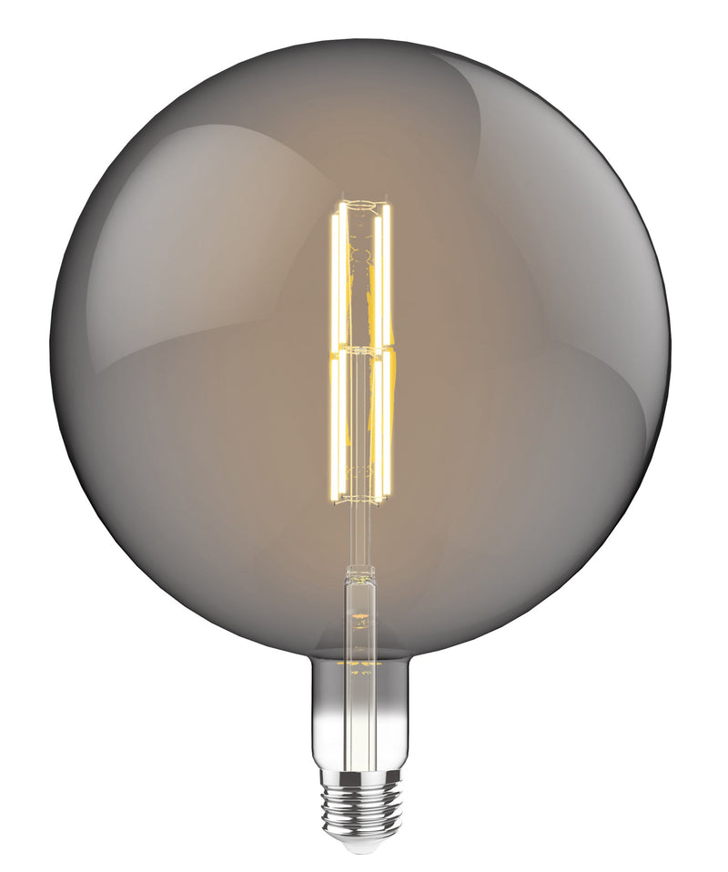 Luxram Classic Style LED Type K1 E27 Dimmable 220-240V 4W 2100K, 120lm, Smoke Finish, 3yrs Warranty • 4300231