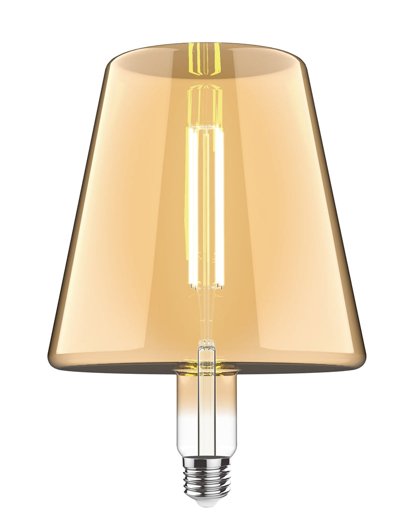 Luxram Classic Style LED Type L E27 Dimmable 220-240V 4W 2100K, 200lm, Amber Finish, 3yrs Warranty • 4300302