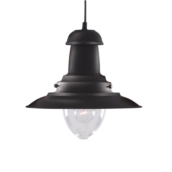 Searchlight Fisherman Black Pendant • 4301BK