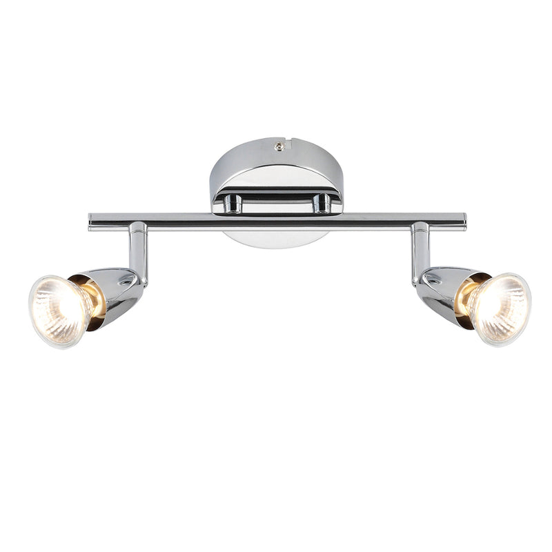 Endon Lighting 43278 Amalfi 2 Light Bar Spotlight Chrome Finish