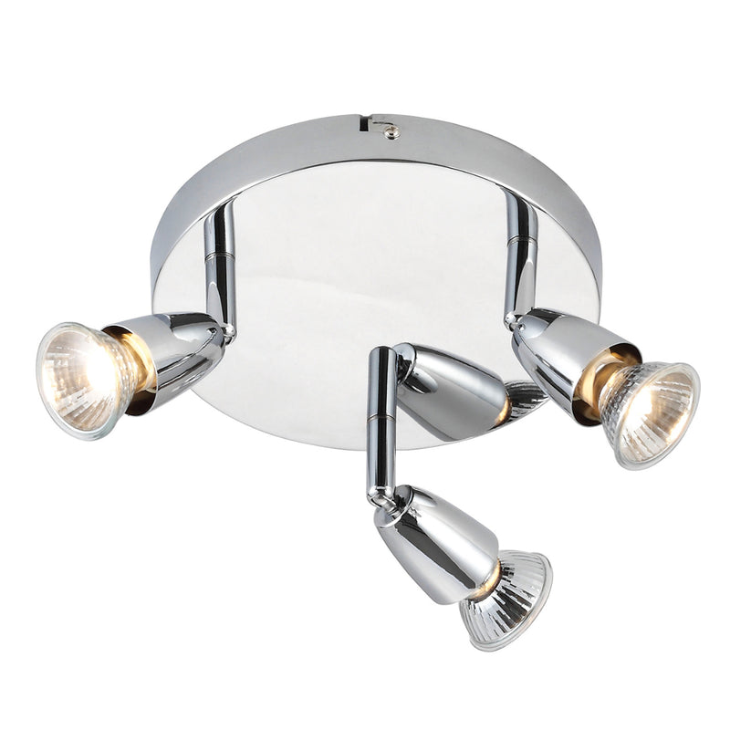 Endon Lighting 43279 Amalfi 3 Light Round Spotlight Chrome Finish