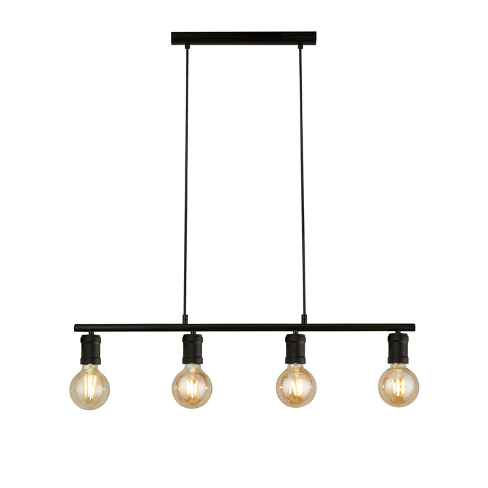 Searchlight Dance 4Lt Bar Pendant, Sand Black • 45201-4BK