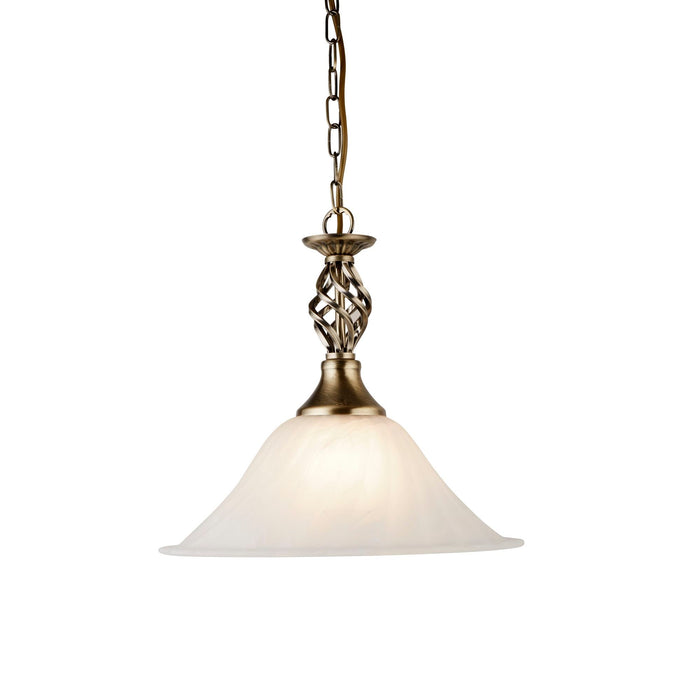 Searchlight Cameroon Marble Gls Pendant Cw Ab Susp • 4581-14AB