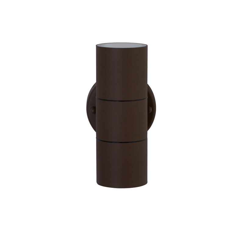 Searchlight Led Outdoor & Porch (Gu10 Led) Wall 2Lt Rust Brown • 5008-2RUS-LED