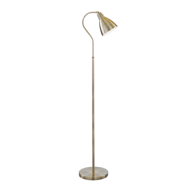 Searchlight Adjustable Floor Lamp - Antique Brass - 1Xe27 • 5026AB