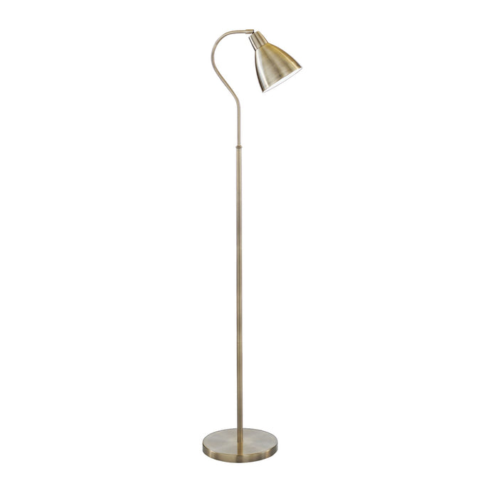 Searchlight Adjustable Floor Lamp - Antique Brass - 1Xe27 • 5026AB