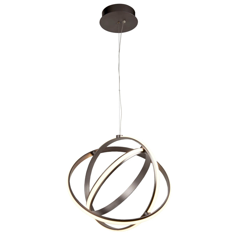 Searchlight Magic 3Lt Brushed Satin Nickel Led Gyro Pendant • 5031-3SN