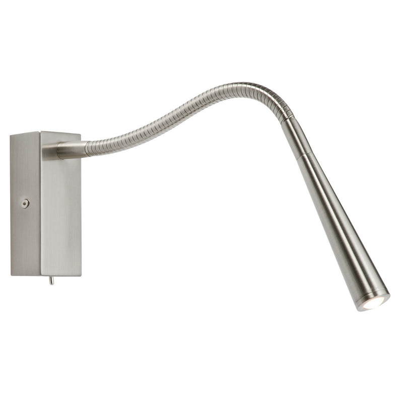 Endon Lighting 50606 Madison LED Brushed Chrome Switched Wall Light
