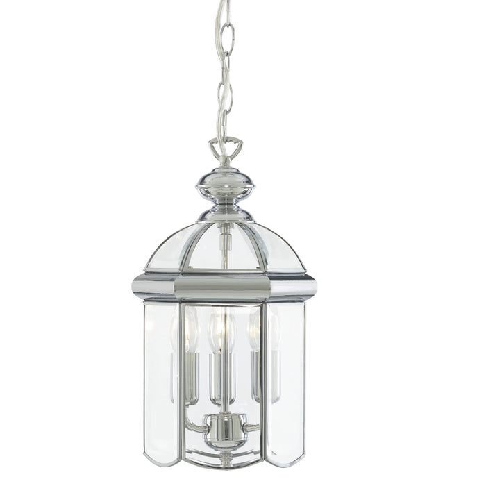 Searchlight Bevelled Lantern Chrome Bevelled Glass  Domed 3Lt • 5133CC