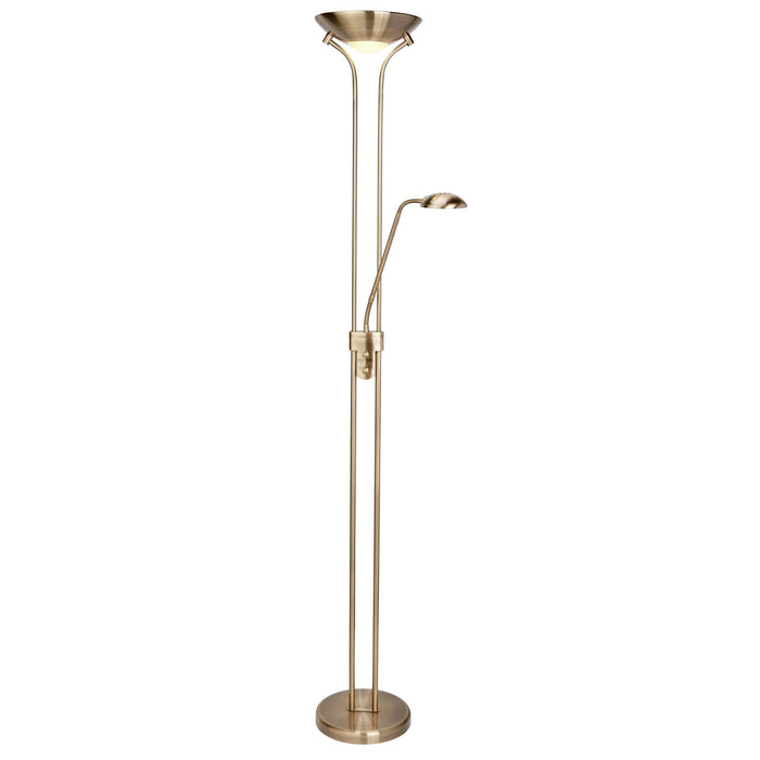 Searchlight Led Mother & Child Floor Lamp - Antique Brass • 5430AB