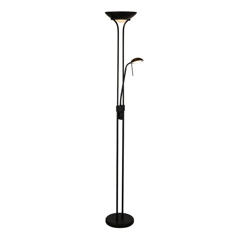 Searchlight Led Mother & Child Floor Lamp - Matt Black • 5430BK