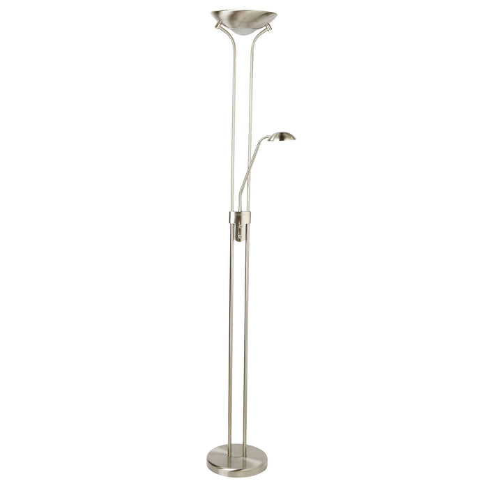 Searchlight Led Mother & Child Floor Lamp - Satin Silver • 5430SS
