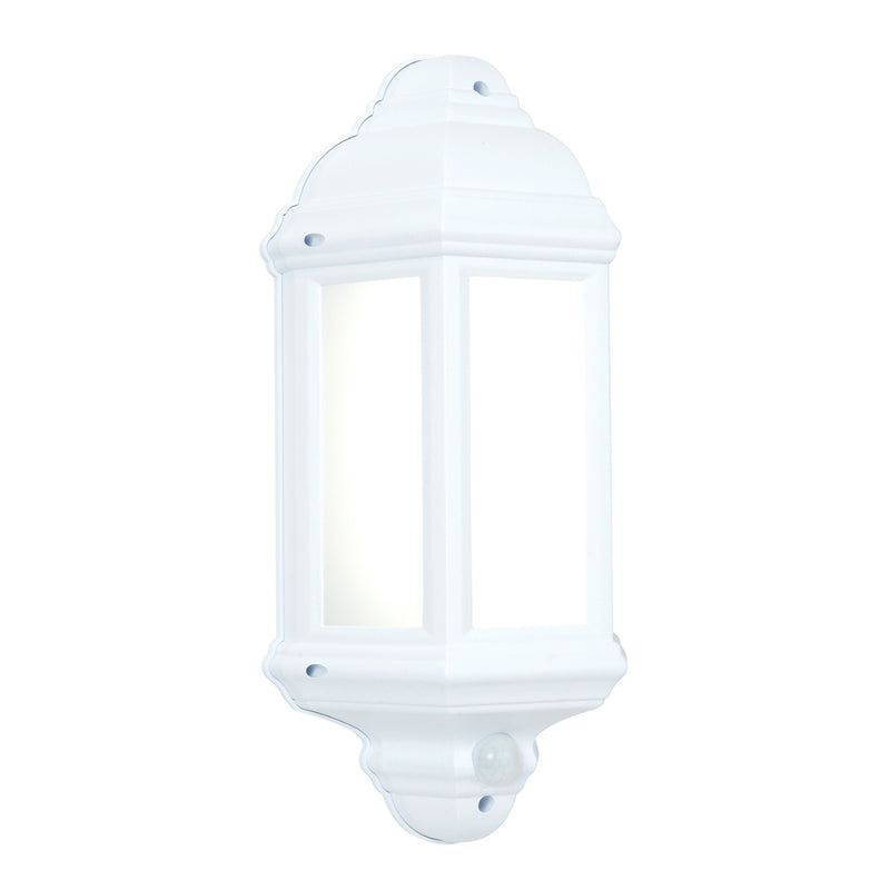 Endon Lighting 54554 Halbury Matt White LED PIR Outdoor Wall Light