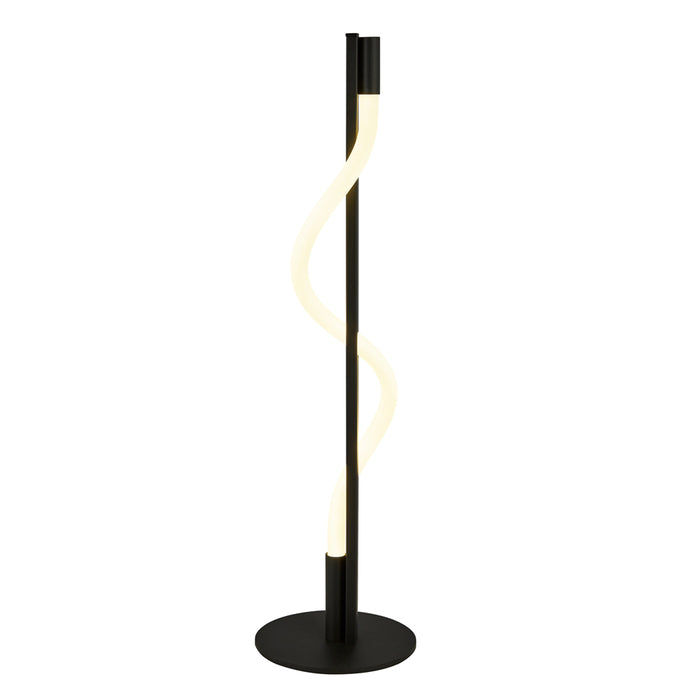 Searchlight Serpent 1Lt Led Table Lamp, Black With Acrylic • 57212BK