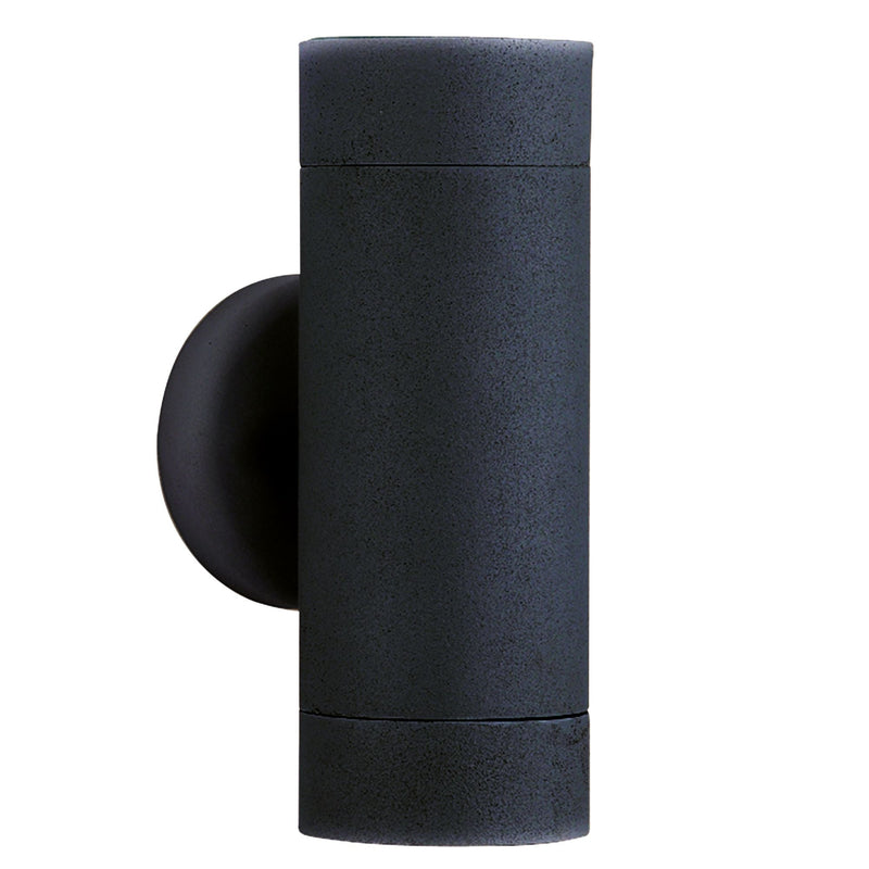 Searchlight Led Outdoor & Porch (Gu10 Led) Wall Light - 2Lt Black • 6009-2BK-LED