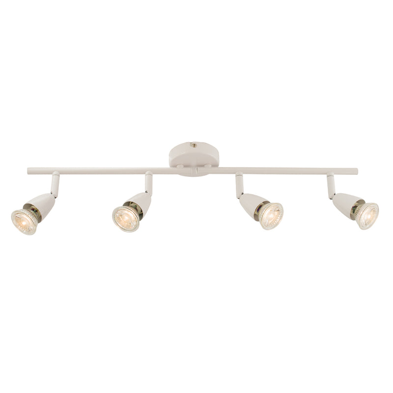 Endon Lighting 60993 Amalfi 4 Light Bar Spotlight Gloss White Finish