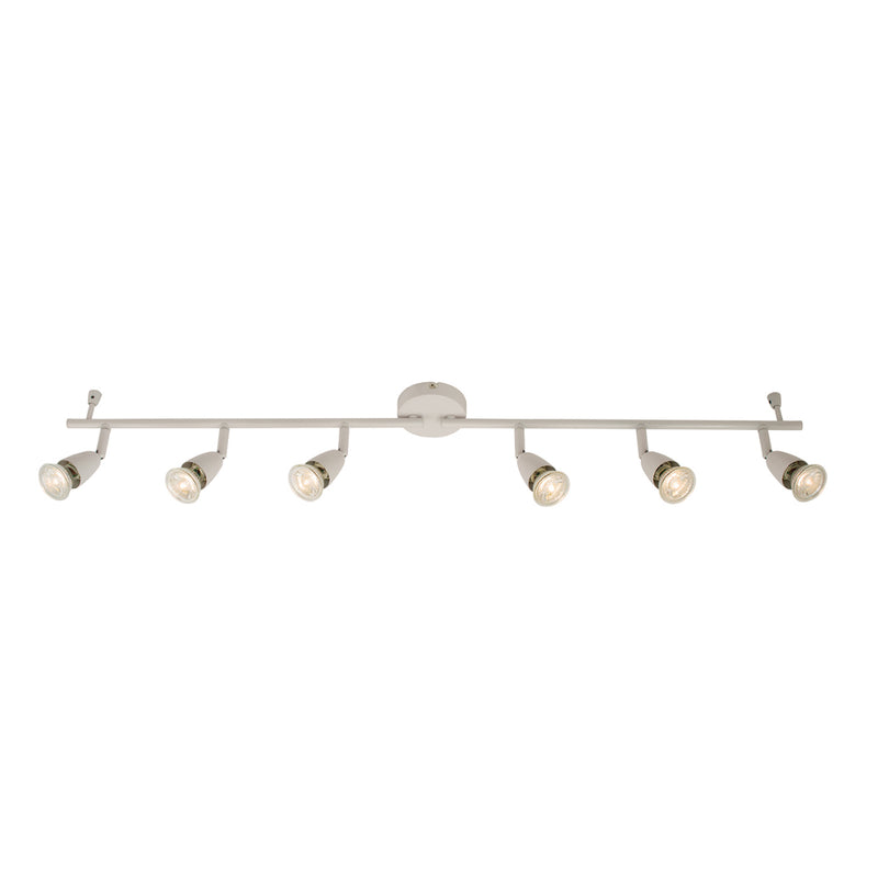 Endon Lighting 61002 Amalfi 6 Light Bar Spotlight Gloss White Finish
