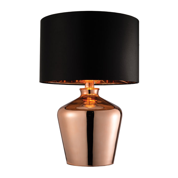 Endon Lighting 61149 Waldorf Single Light Table Lamp Copper Finish
