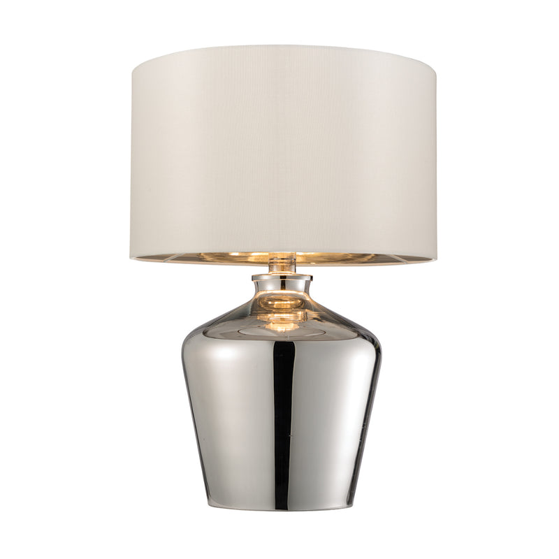 Endon Lighting 61198 Waldorf Single Light Table Lamp Chrome Finish