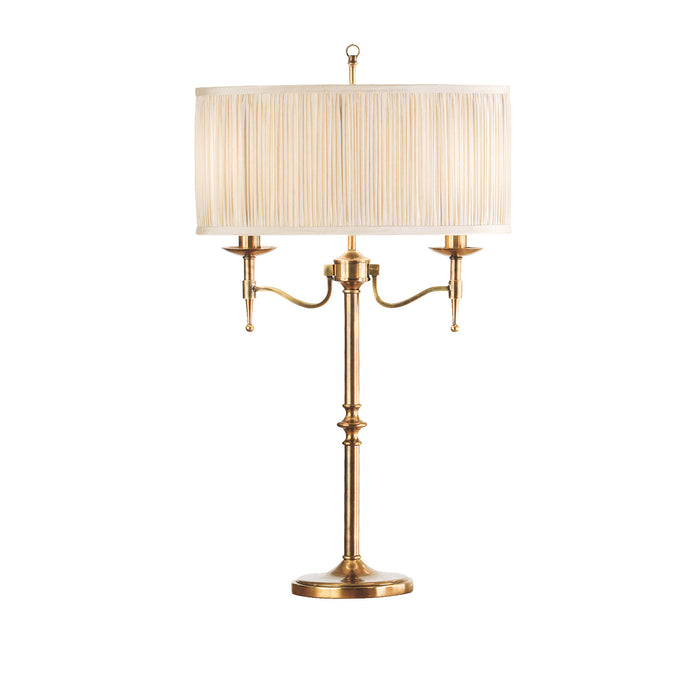 Interiors 1900	63648	Stanford Antique Brass Table Lamp & Beige Shade